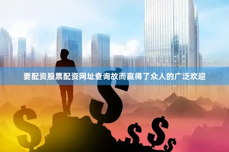 要配资股票配资网址查询故而赢得了众人的广泛欢迎